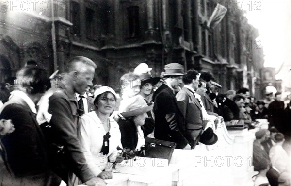 Tribune on Uritsky Square, Petrograd