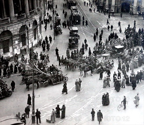 Demonstration of the War Invalids, Petrograd