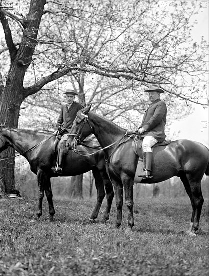 Theodore Roosevelt on a horse ca. 1914