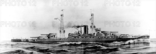 U.S.S. Airzona ca. 1915