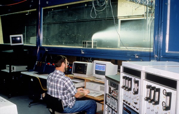 EPA scientist conducting computer analysis