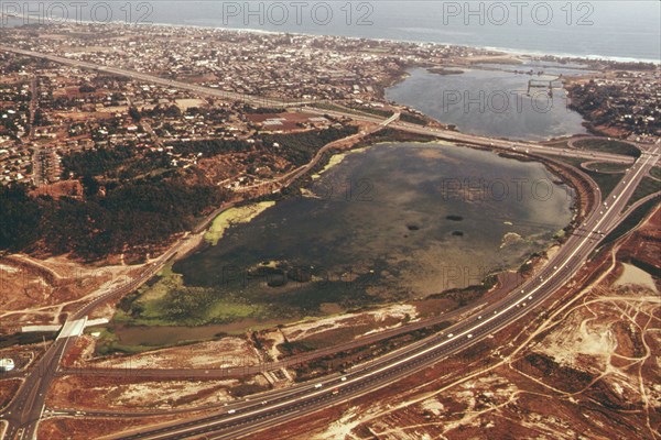 Aerial of Buena Vista Lagoon