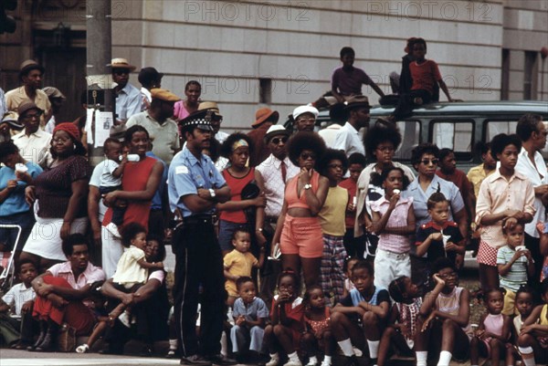 Members Of Chicago's South Side Black Community Line