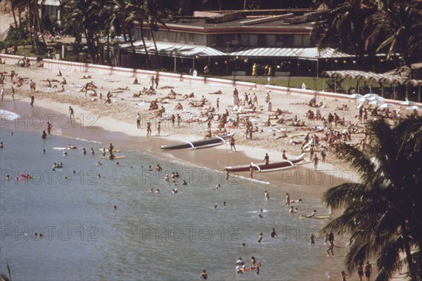 Waikiki Beach is the most popular tourist spot