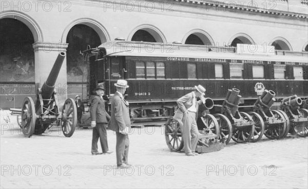 Railroad car in which was signed the armistice, Nov. 11, 1918 ca. between 1921 and 1927