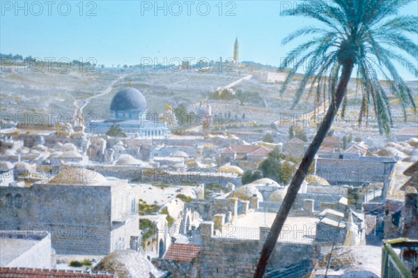 Jerusalem and Olivet seen from Tower of David ca. between 1950 and 1977