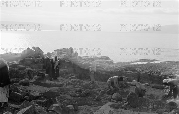 Around the Dead Sea, Palestine Potash Works, men working ca. 1920