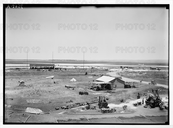 Landing of a KLM Airlines plane at Lydda Airport in Israel ca. between 1934 and 1939