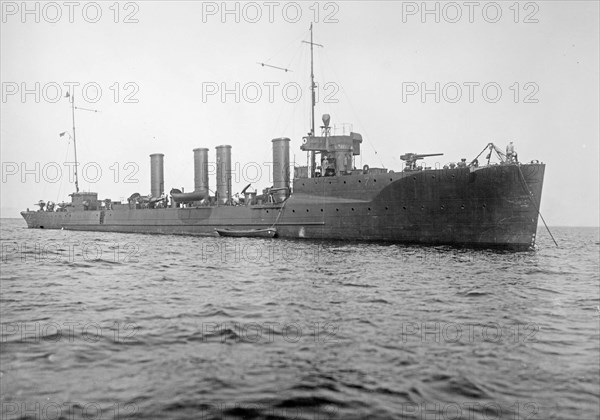 United States naval ship U.S.S. Smith underway ca.  1910