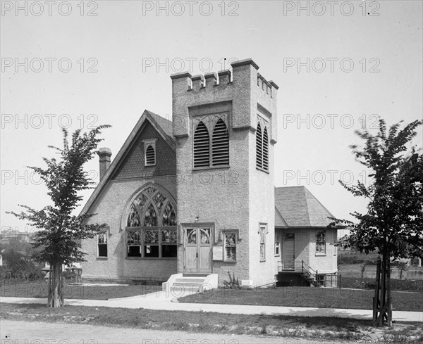 Early 1900s century church building ca. between 1910 and 1926
