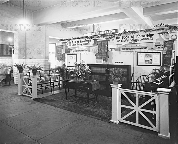 Grolier Society exhibit ca. between 1910 and 1925