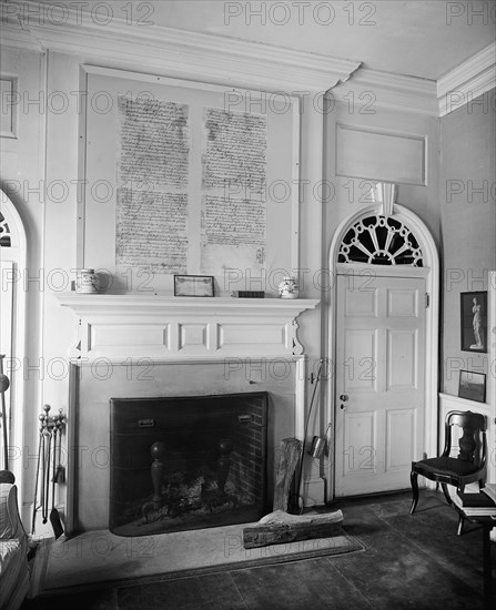 Gunston Hall interior, fireplace [Virginia] ca.  between 1910 and 1925