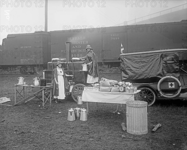 American Red Cross, Mrs. Anderson's kitchen, a field kitchen ca.  between 1910 and 1920