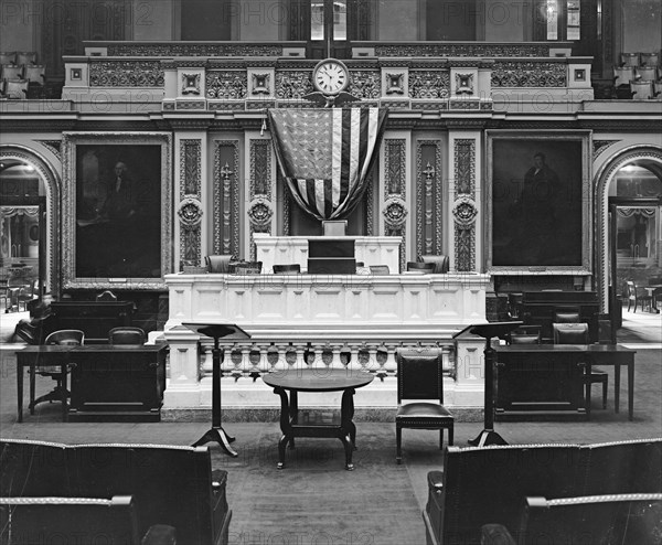 Speakers Desk, House of Representatives in the U.S. Capitol  [Washington, D.C.] ca.  between 1910 and 1926