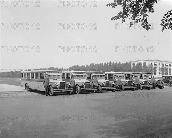 Capitol Traction Company buses ca. between 1910 and 1926