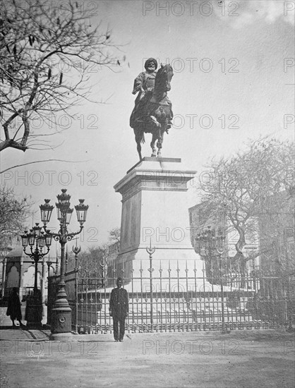 Statue of Mehemet Ali at Alexandria, [Eqypt] ca.  between 1910 and 1926