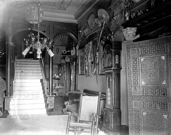 Stairway in William Jennings Bryan house ca.  between 1910 and 1935
