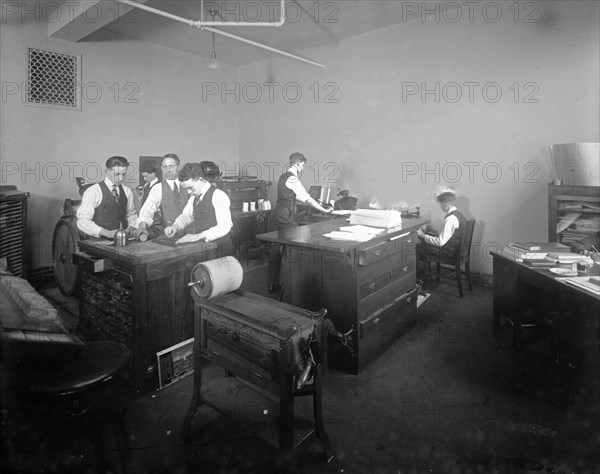 Students at a shop class, Central High School, Washington, D.C. ca.  between 1910 and 1920