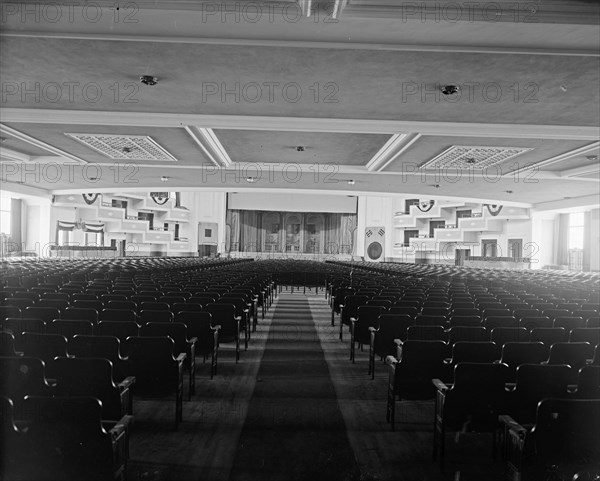 Empty seats in the Washington auditorium ca. between 1910 and 1925