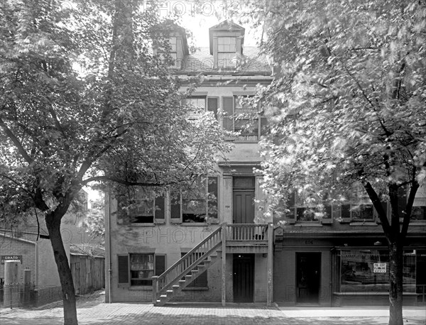House at 604 H Street, N.W., Washington, D.C., where the plot to assassinate Lincoln was hatched ca. between 1910 and 1926 (as of 2010, the house was a Wok n' Roll Chinese Restaurant)