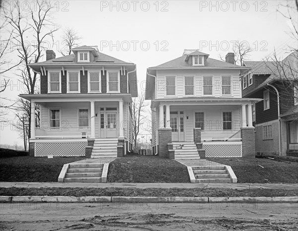 Residential homes at 3937-39 Livingston St. ca. between 1909 and 1940