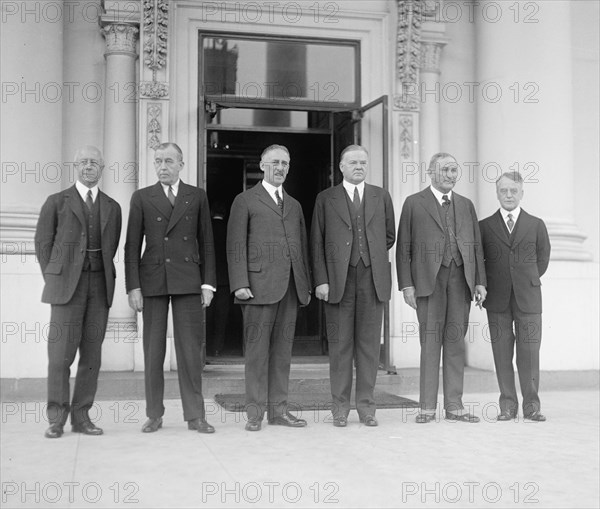 Herbert Hoover with Arms Conference Delegation ca. between 1909 and 1932