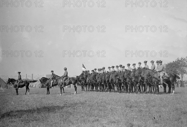 U.S. Army, 15th U.S. Cavalry in formation ca. between 1909 and 1940