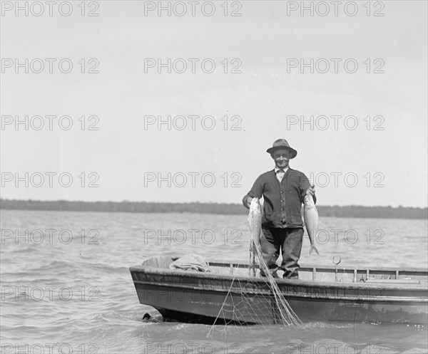 Shad fishing on the Potomac ca. between 1909 and 1932