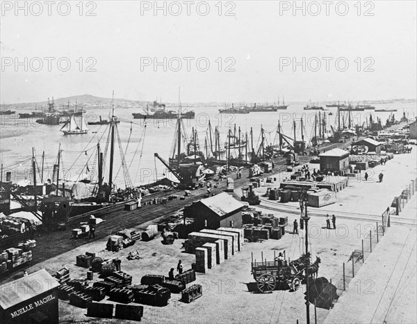 Uruguay - Montevideo Maciel wharf ca.  between 1918 and 1920