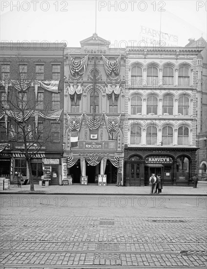 Harvey's & the New Lyceum Theater, a Burlesque Theater ca. between 1918 and 1928
