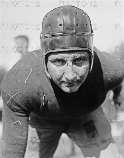C. Wertz, Georgetown football player, close up ca. between 1918 and 1920