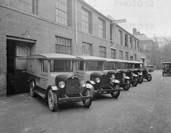 Semmes Motor Company, [Washington, D.C.], Elite laundry trucks ca.  between 1918 and 1928
