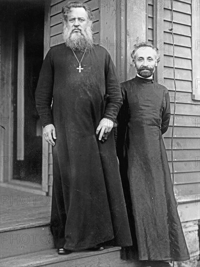 Arch Bishop Patiou of the Russian (Greek Orthodox) Church the highest living priest (Pope of the Russians), Bishop Alexander Archimande, head of the Russian Church in U.S. ca.  between 1918 and 1928