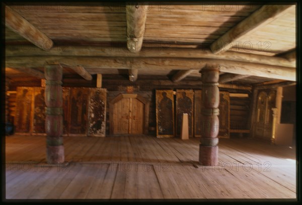 Cathedral of the Dormition (1711-1717), interior, vestibule, Kem', Russia; 2001