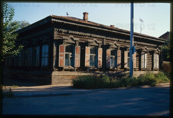 Log house (Banzarov St. #27, late 19th century), Ulan-Ude, Russia; 2000