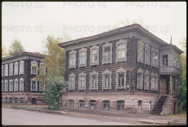 Wooden houses, Aleksei Berents Street (around 1900), Tomsk, Russia; 1999