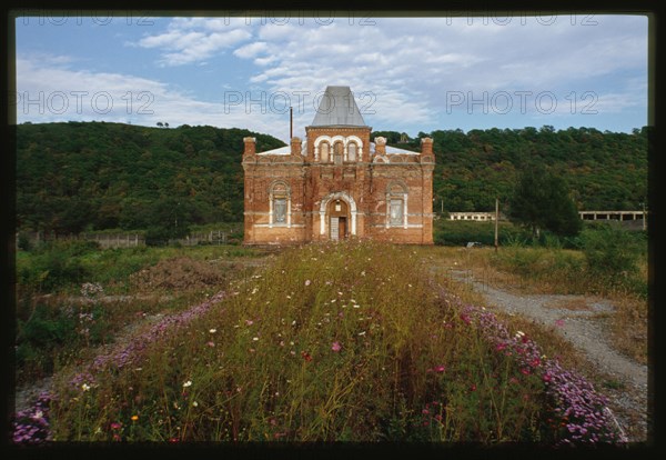 Garrison Church of the Kazan Icon of the Mother of God, (around 1900), west view , Razdol'e, Russia; 2000