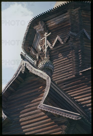 Church of the Dormition (1774), east facade, detail, Kondopoga, Russia; 2000