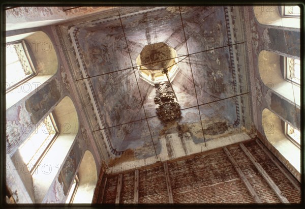 Church of the Entry into Jerusalem (1774-94), interior, ceiling, Tot'ma, Russia 1998.