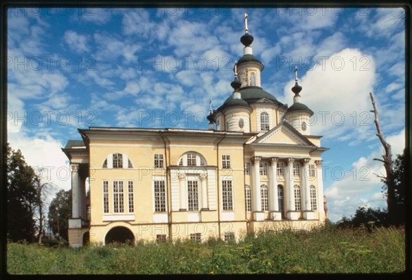 Spaso-Sumorin Monastery, Church of the Ascension (1796-1801 and 1825), south facade, Tot'ma, Russia 1996.