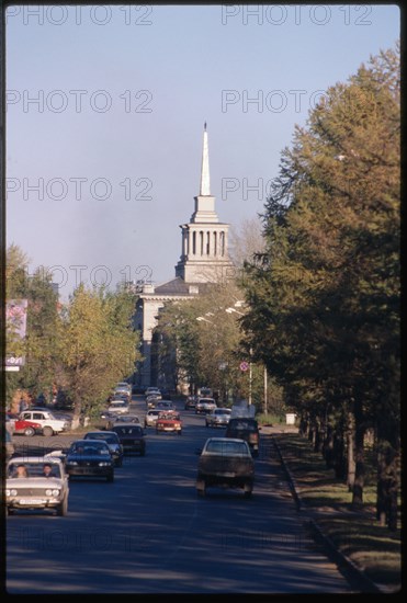 Dubrovinskii Street and River Station (1949-52), Krasnoiarsk, Russia; 1999