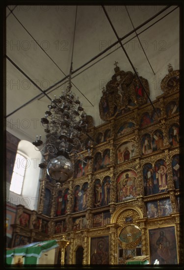 Cathedral of St. Prokopii of Ustiug, interior, icon screen, Velikii Ustiug, Russia 1999.