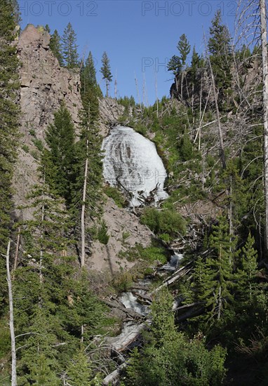 Wraith Falls on Lupine Creek in Yellowstone National Park; Date: 12 June 2014