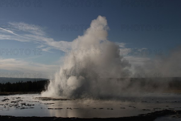 Great Fountain Geyser in Yellowstone National Park; Date: 1 October 2012