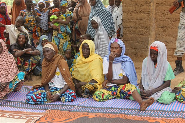 Niger - Maradi and Zinder, women in traditional dress (Africa) ca. May 2015