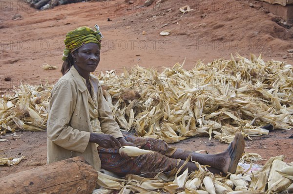 A smallholder farmer in northern Ghana ca. 28 November 2011