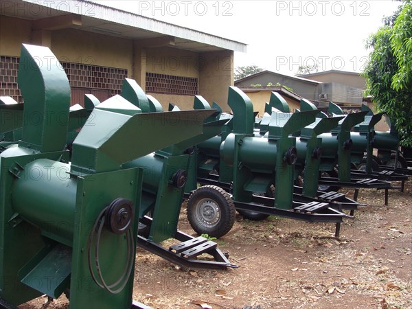 Farm equipment manufactured by Tamale Instruments in Techiman, Ghana  ca. 1 June 2011