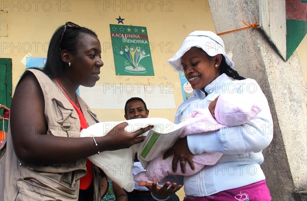 A continuous distribution launch of insecticide treated bed nets was held in the district of Vavatenina Madagascar on December 8, 2016