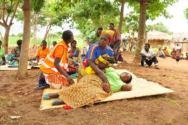 Saving Mothers, Giving Life community meeting near Nkhanga Rural Health Centre, Zambia ca. 2 March 2017