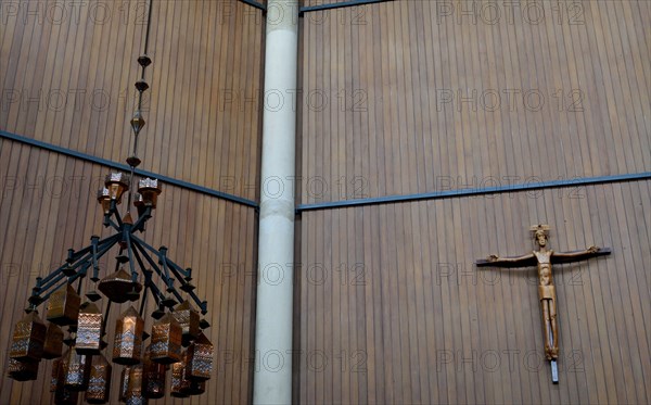 Interior of the Church of the Incarnation on the campus of the University of Dallas in Irving, TX